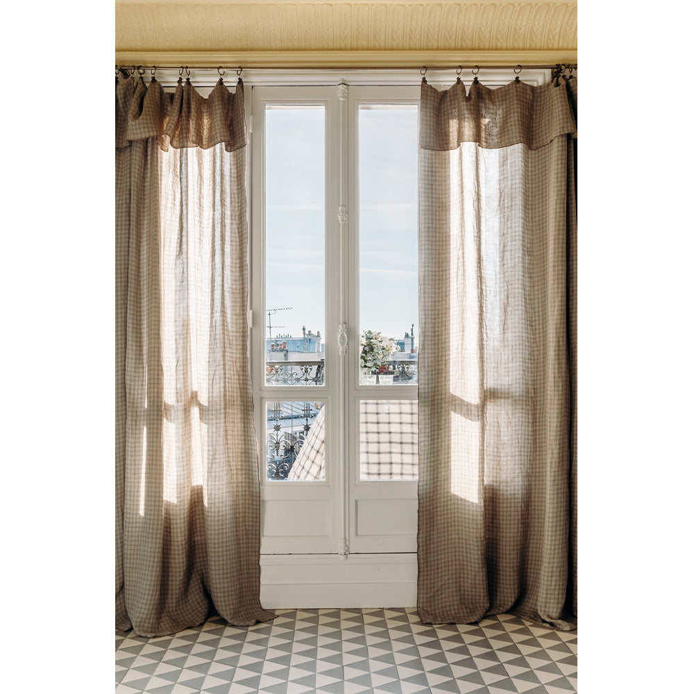 Hanky curtain panel in Paris