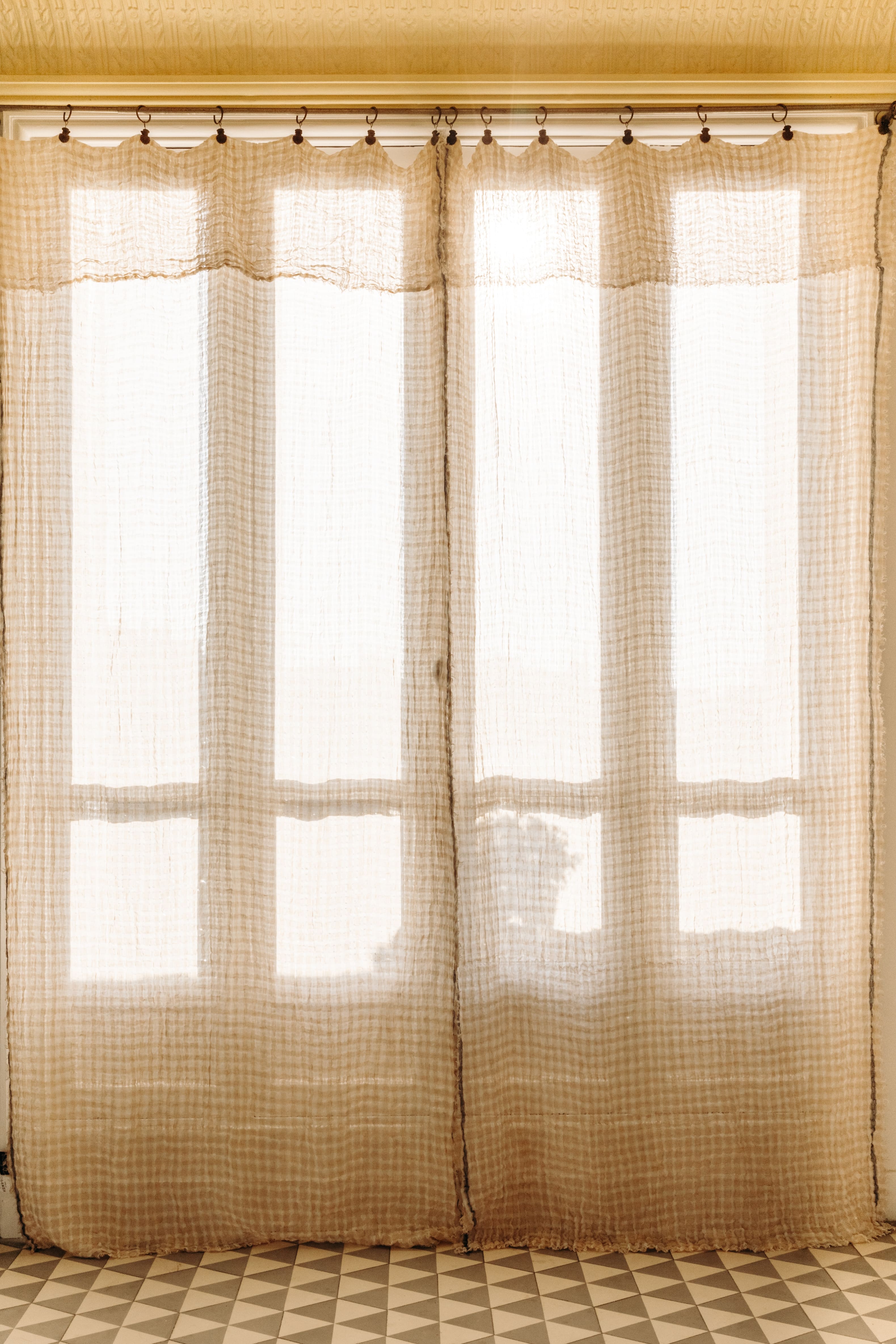 Harmattan curtain panel in Namib 