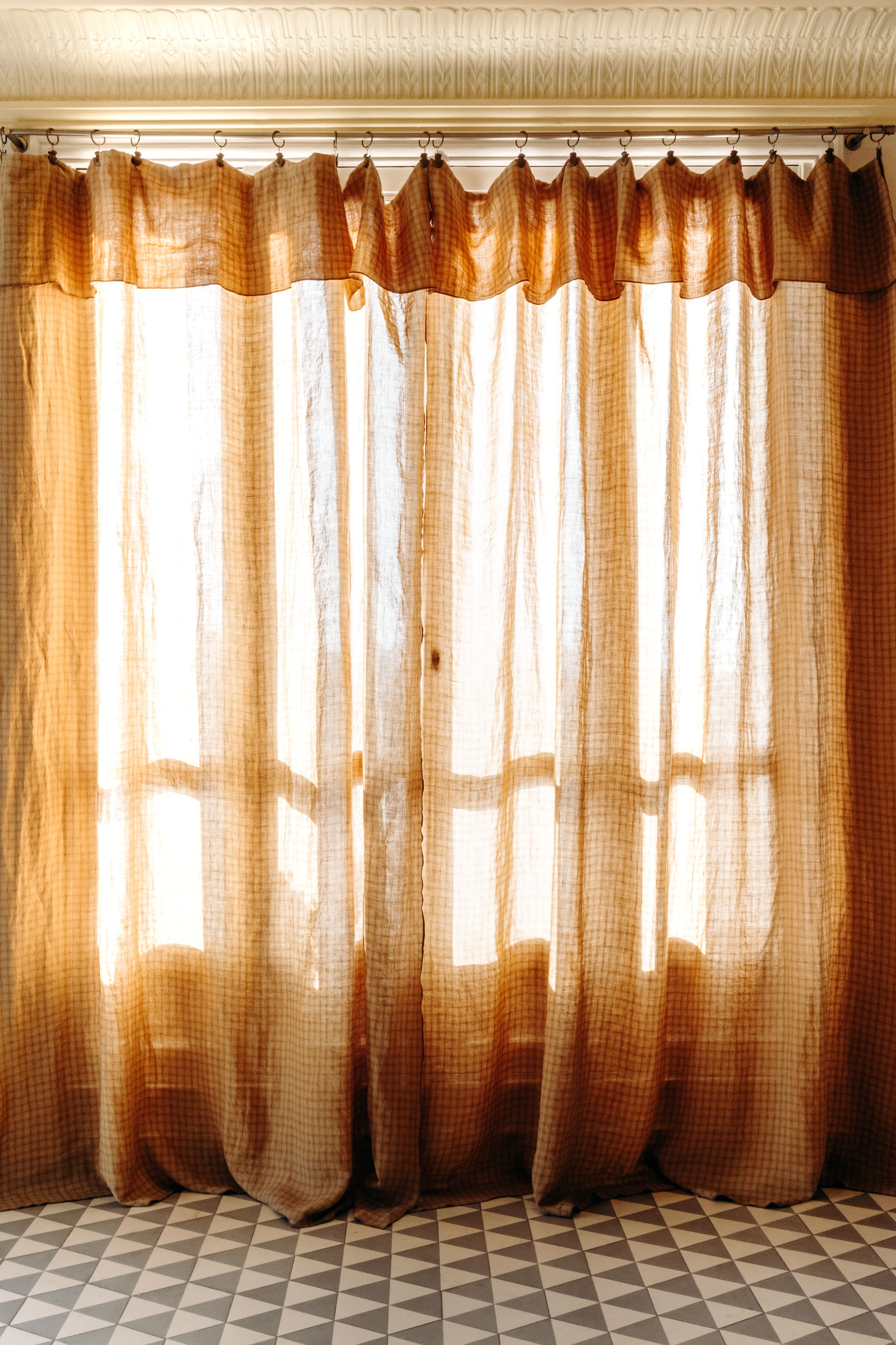 Hanky curtain panel in Izamal