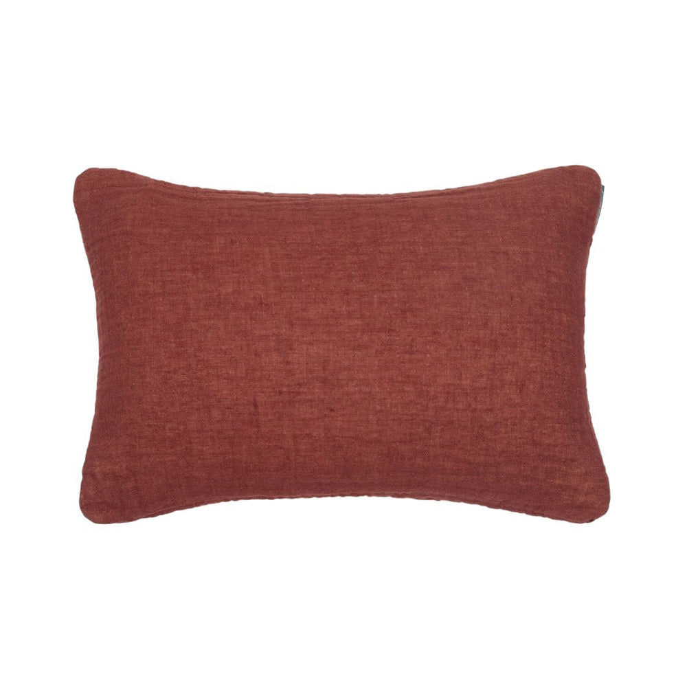 Coussin en lin gaufré Santa Fe dark