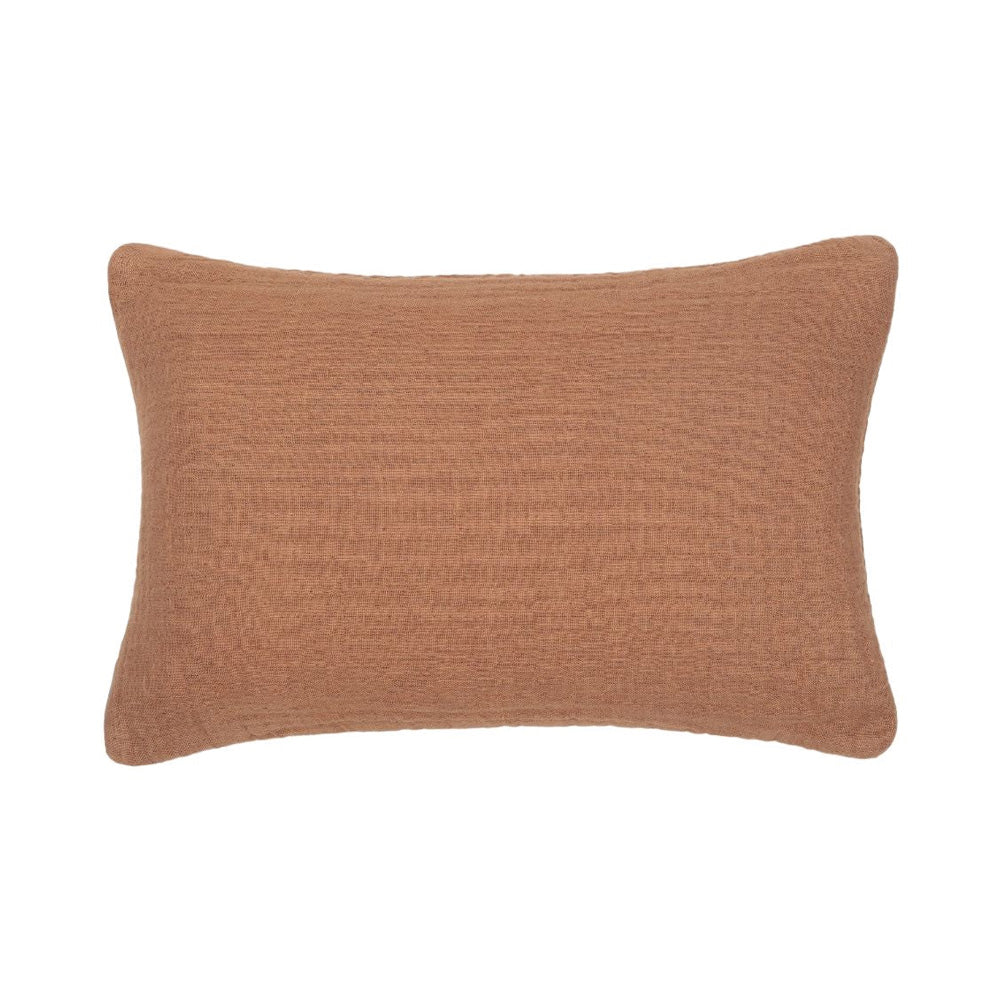 Waffle linen cushion in Santa Fe light