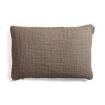 Coussin en lin gaufré Zurich dark