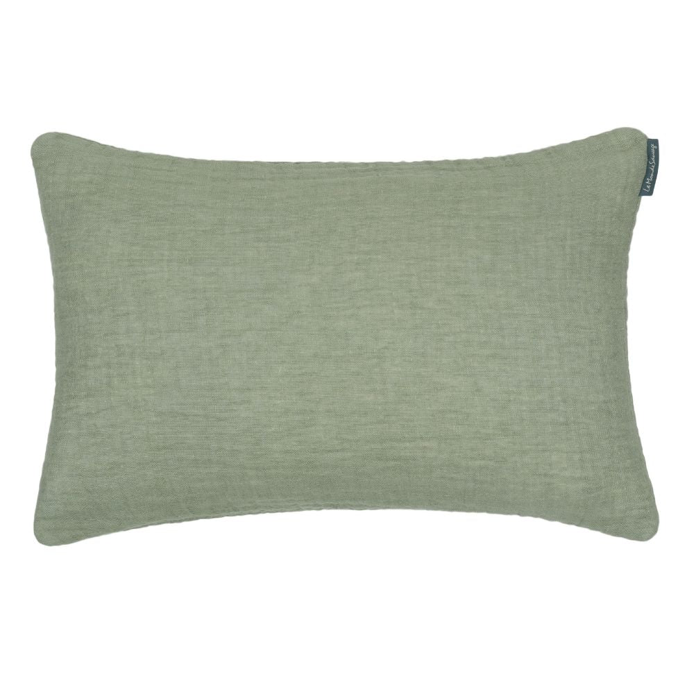 Coussin en lin gaufré Lappi dark - Le Monde Sauvage