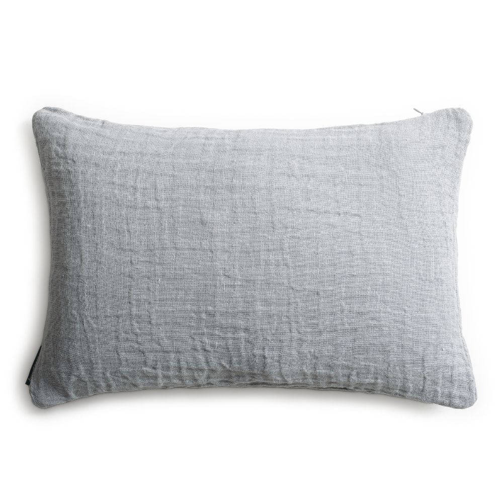 Coussin en lin gaufré Oslo light - Le Monde Sauvage