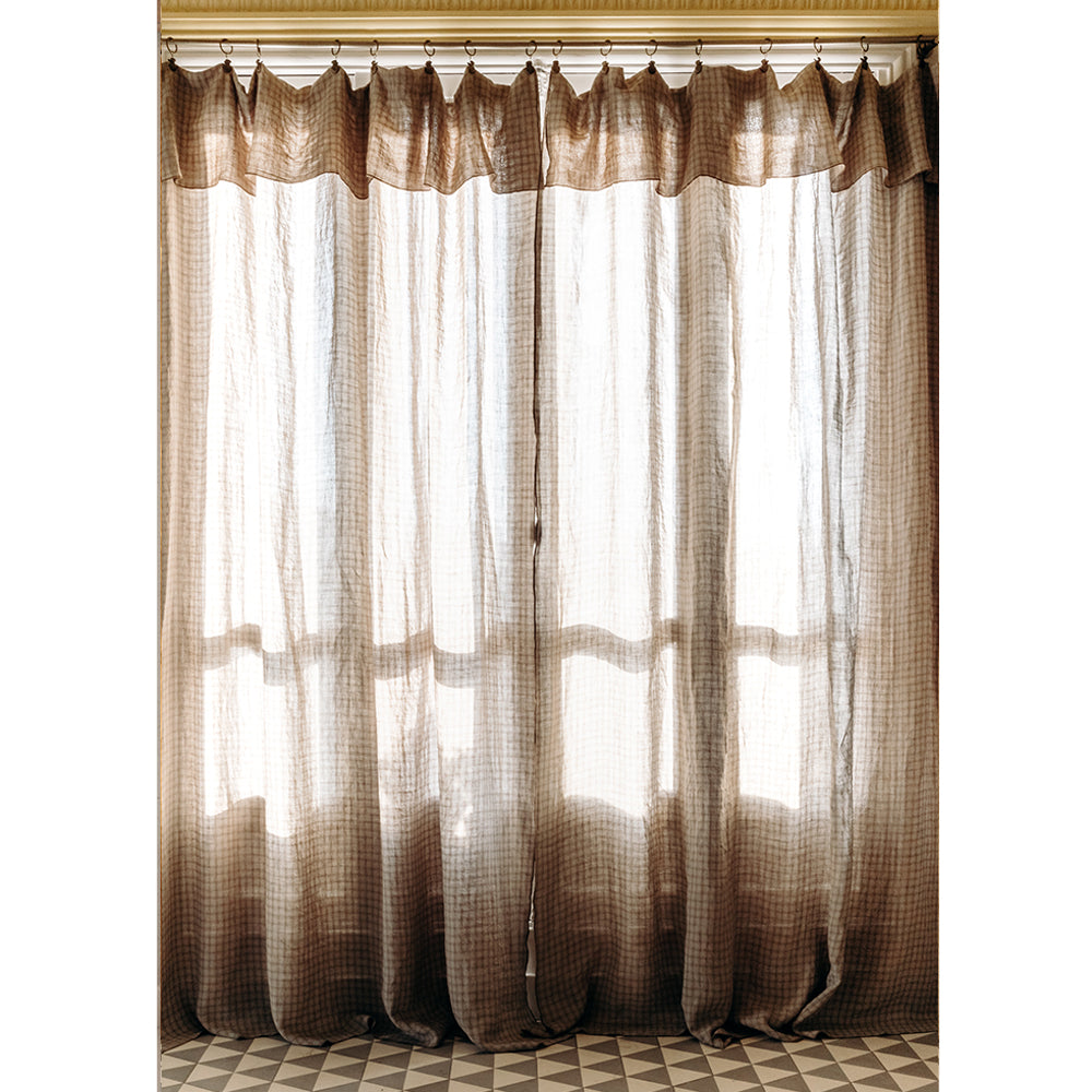 Hanky curtain panel in Paris