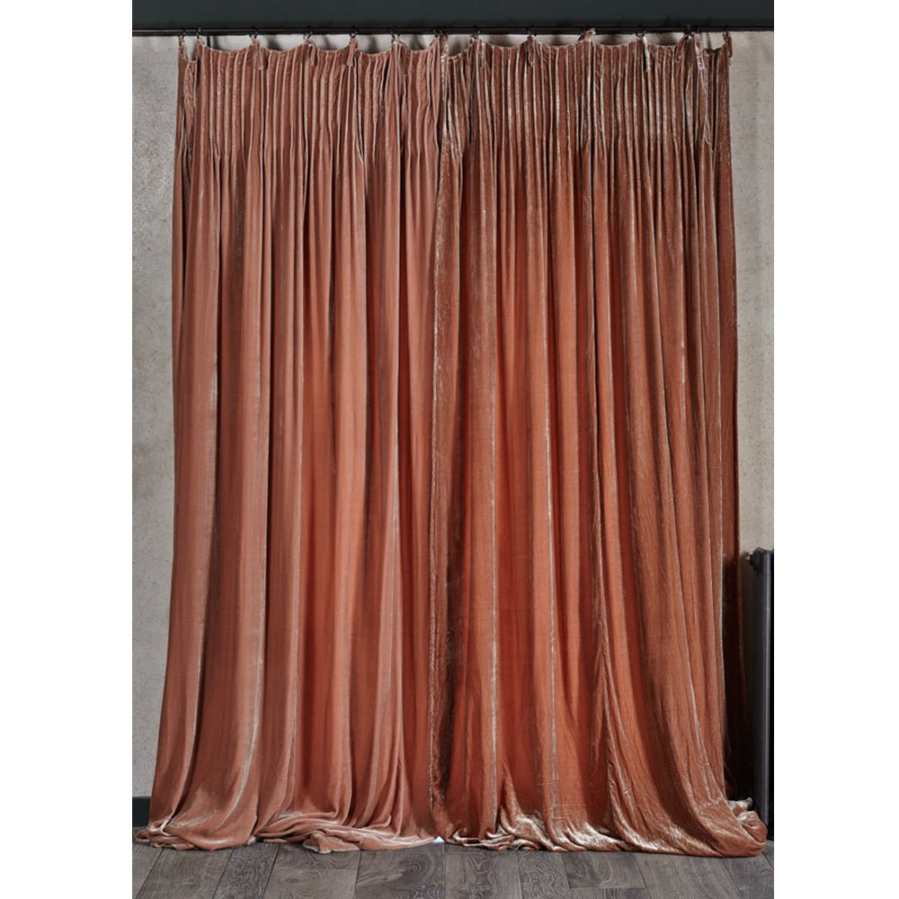 Istanbul velvet curtain in Latte