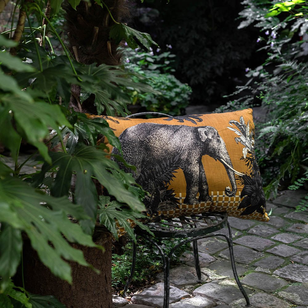 Le Monde Sauvage - Coussin Bestiaire géant Éléphant