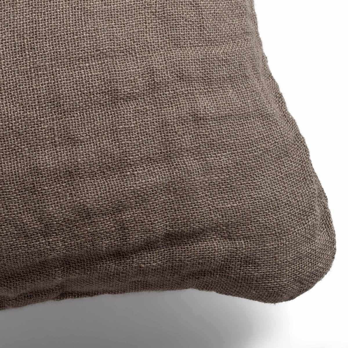 Coussin en lin gaufré Zurich dark - Le Monde Sauvage