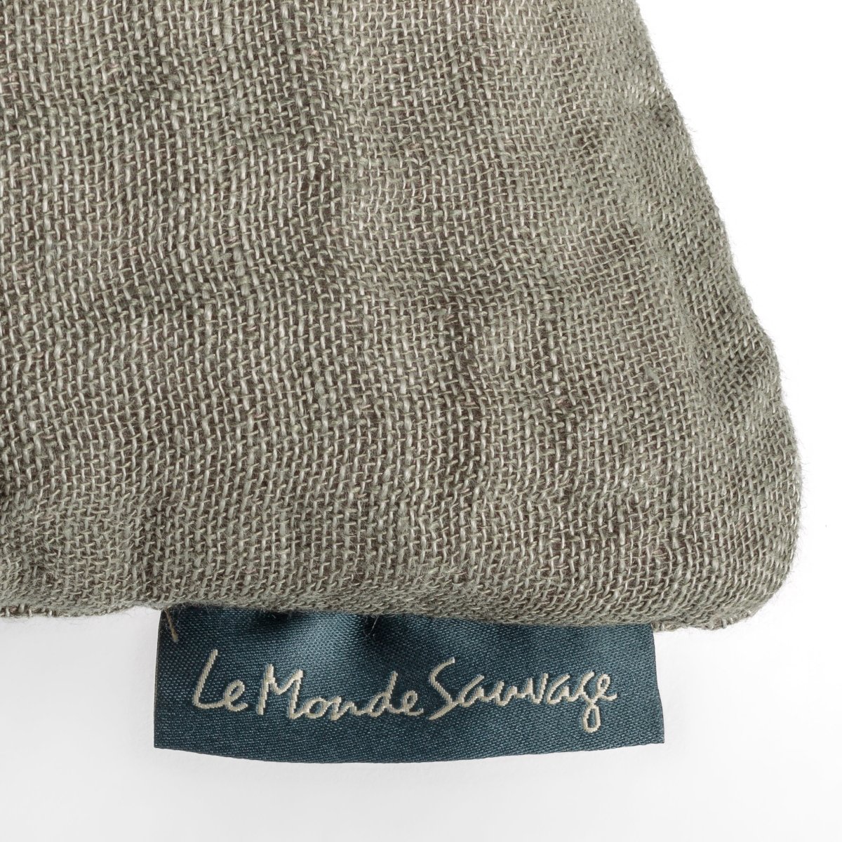 Coussin en lin gaufré Zurich light - Le Monde Sauvage