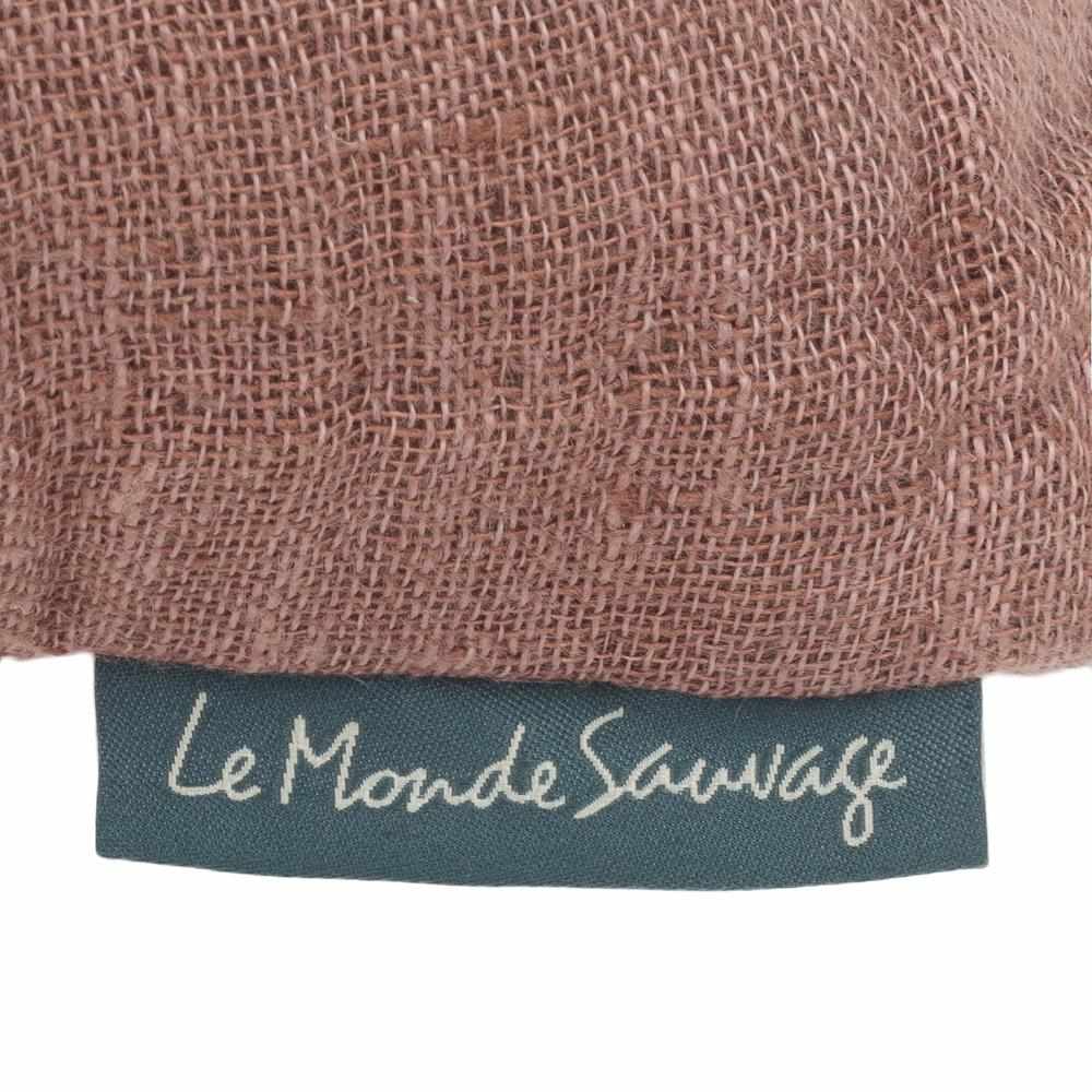 Coussin en lin gaufré Chinon light - Le Monde Sauvage