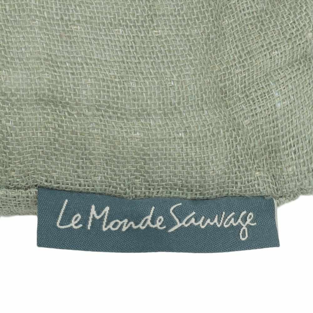 Coussin en lin gaufré Lappi dark - Le Monde Sauvage