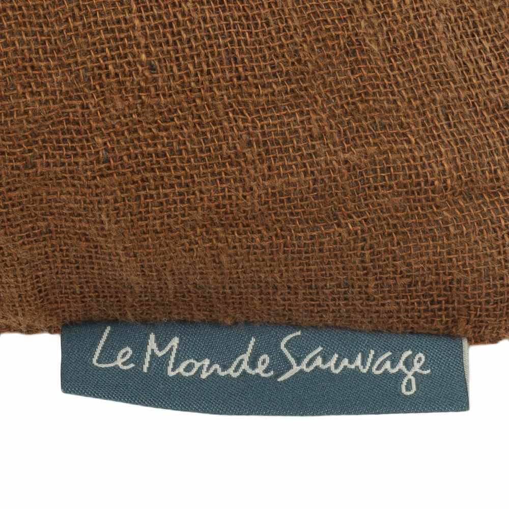 Coussin en lin gaufré Owaka light - Le Monde Sauvage