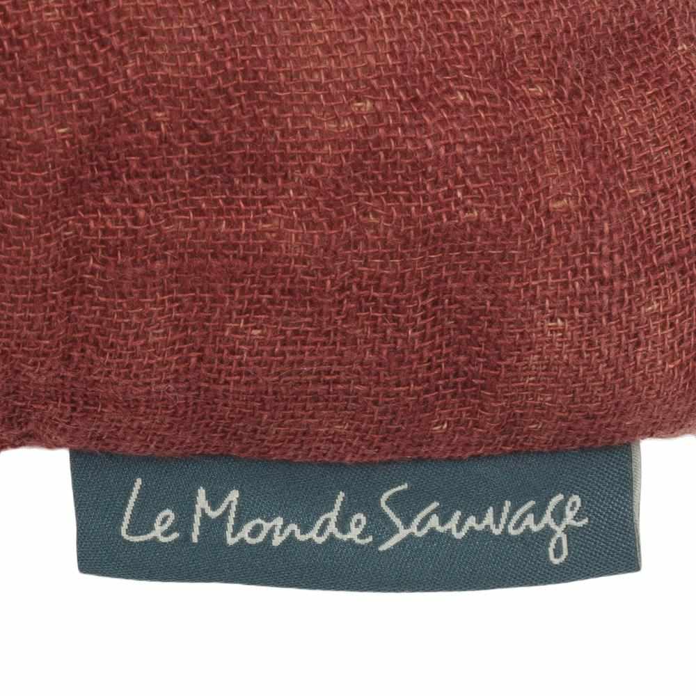 Coussin en lin gaufré Santa Fe dark - Le Monde Sauvage