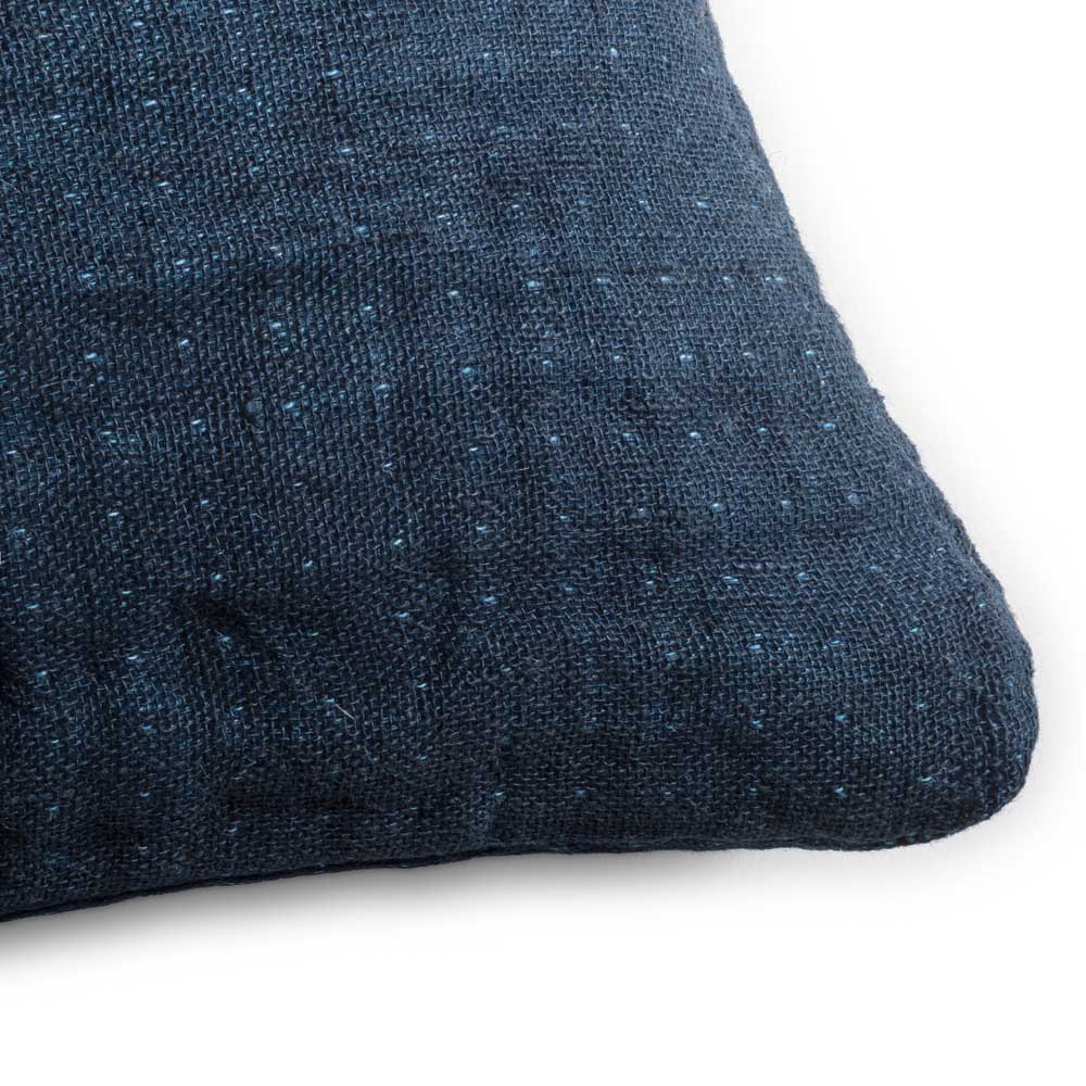 Coussin en lin gaufré Tokyo dark - Le Monde Sauvage