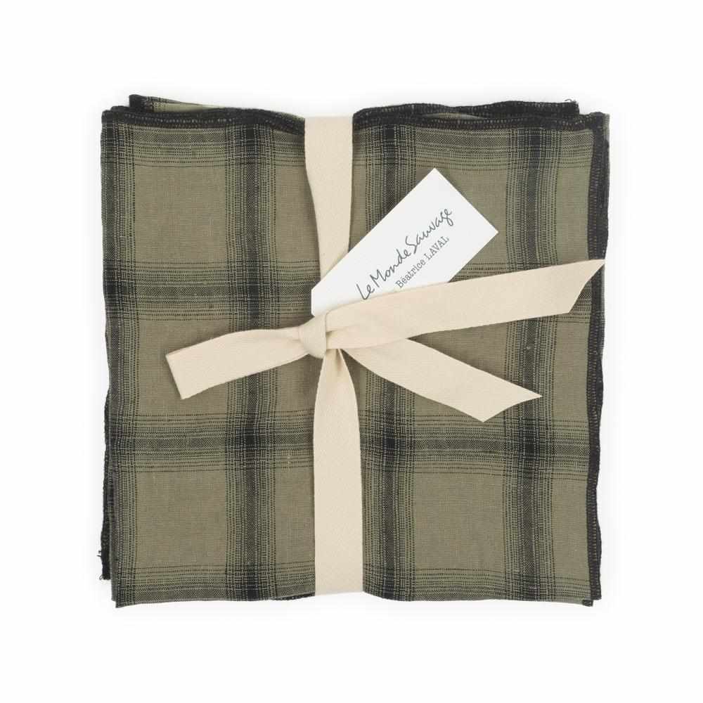 Le Monde Sauvage - Lot de 4 serviettes Highlands Hanoï