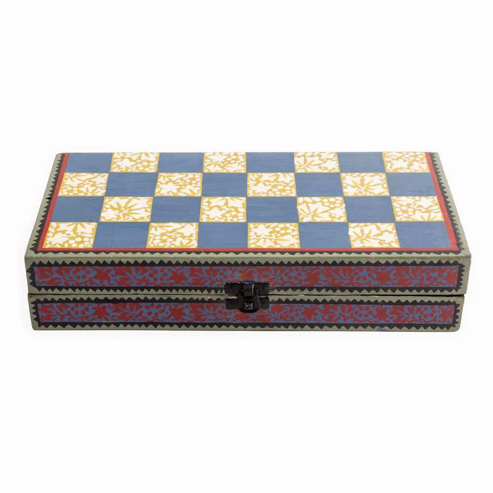 Plateau de jeu de dames & backgammon