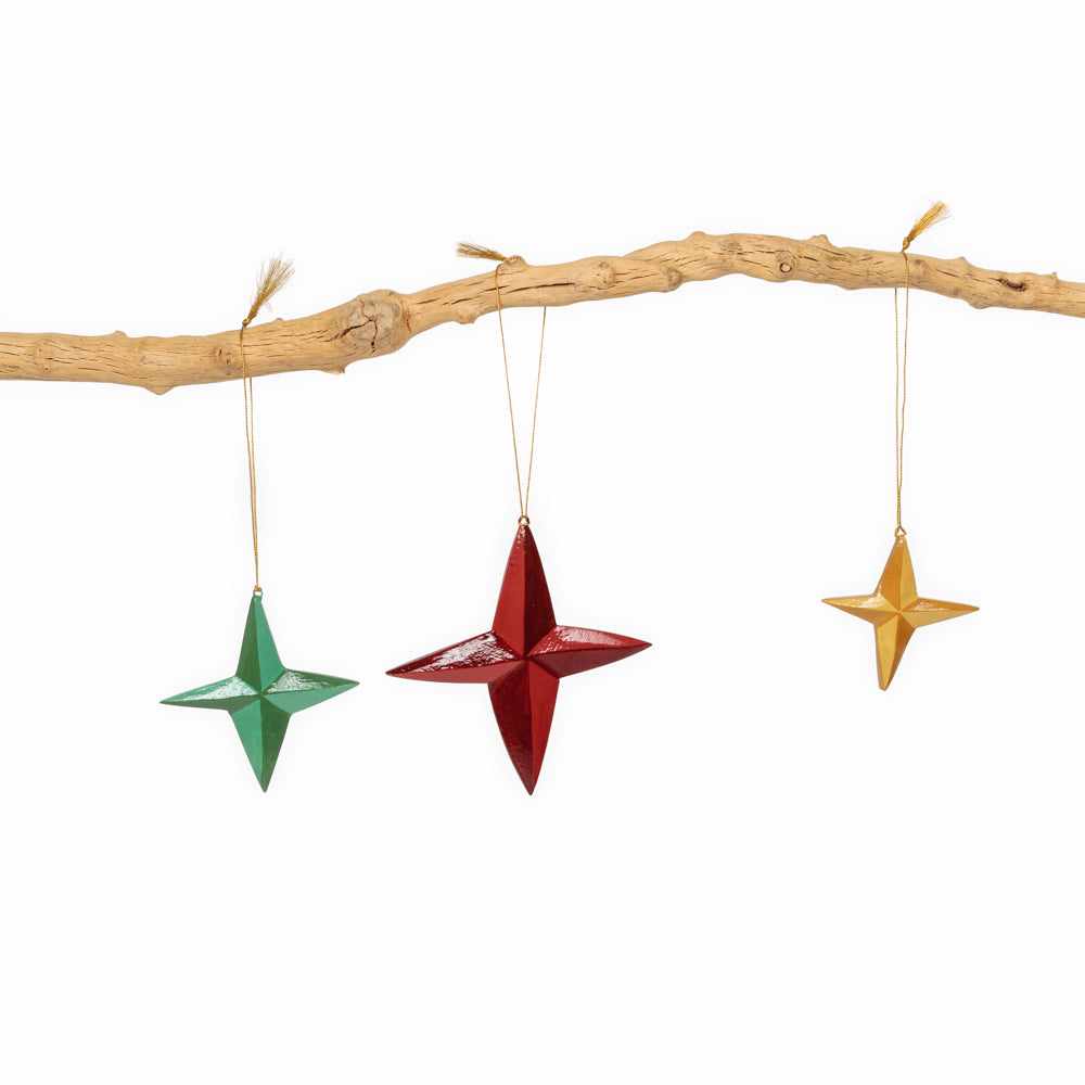 Le Monde Sauvage - Set de trois étoiles décoratives Bico